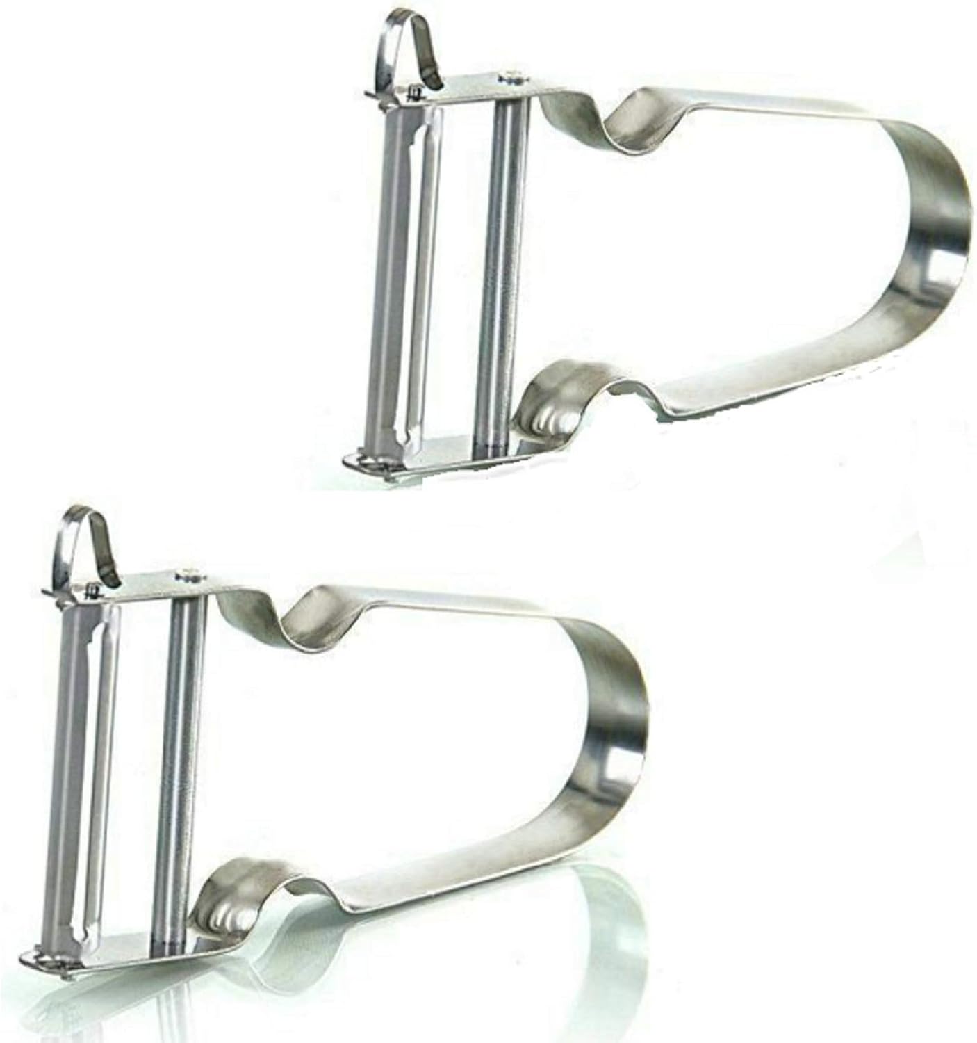 2X Stainless Steel Peeler French Potato Peeler Vegetable Fruit Easy