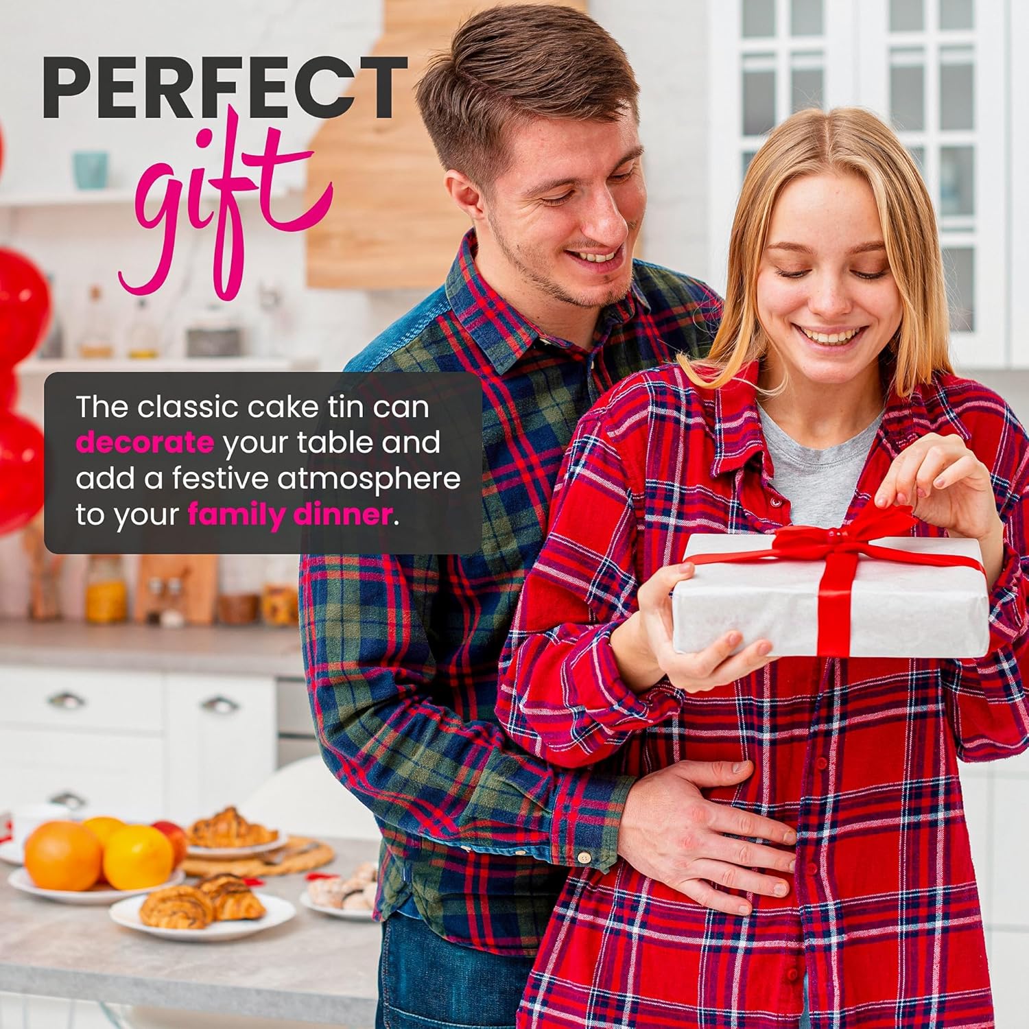 Ariana Homeware® 5-Piece Bakeware Set Baking Equipment- with Muffin Tray, Oven Tray, Cake Pan, Loaf Pan & Spring Form Cake Tin